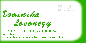 dominika losonczy business card
